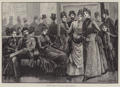 Country Cousins at the Royal Academy Exhibition by Everard Hopkins
