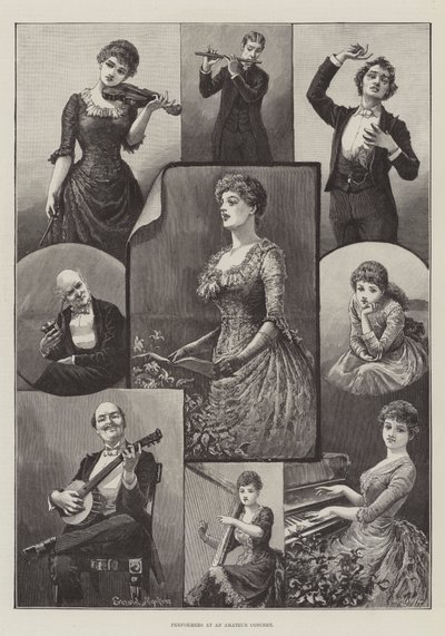 Performers at an Amateur Concert by Everard Hopkins