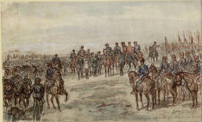 Capitulation of a Bulgarian Infantry Brigade with Twelve Guns at Ferdinandovo by Ewald Schönberg