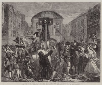 De Foe in the Pillory, from the Exhibition of the Royal Academy by Eyre Crowe