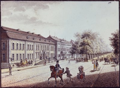 View of the Opera House, Berlin by F.A. Calau