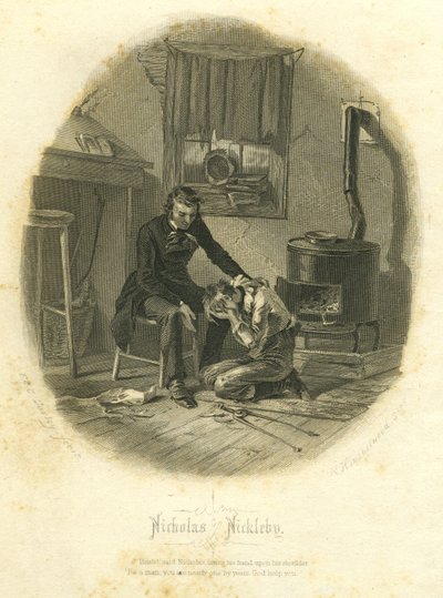 Nicholas Nickleby: Nicholas and Smike, 1867 by F.O.C. and McRae, C. John Darley