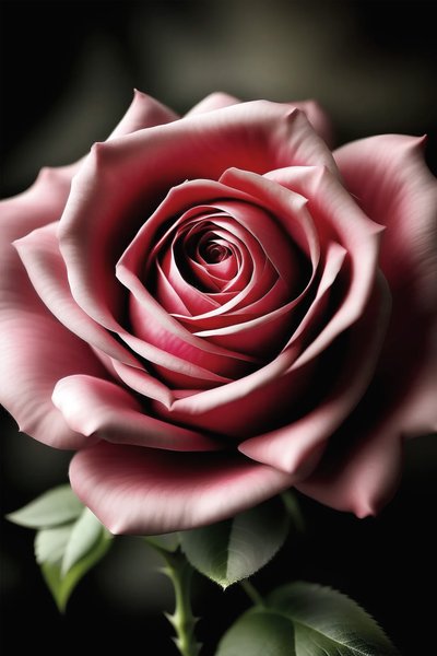 Realistic Red Rose by F. Abderrahim