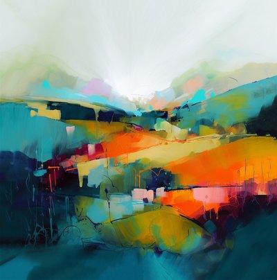 Modern abstract landscape by F. Abderrahim