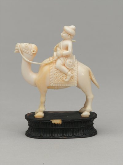 Black knight, chess piece, India, c.1820 by F. Ernest Jackson