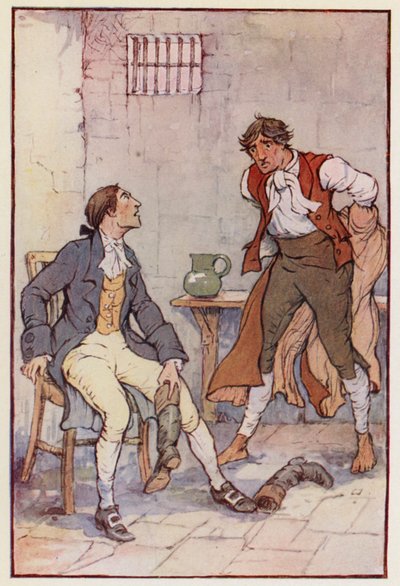 Illustration for A Tale of Two Cities by Charles Dickens by F. M. B. Blaikie