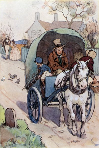 Illustration for David Copperfield by F. M. B. Blaikie