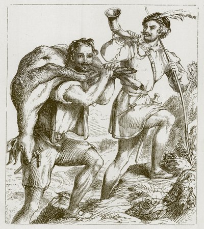 Robin Hood and Little John by F. Tayler