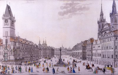 Old Town Square, Prague by F. and Heger, P. Heger
