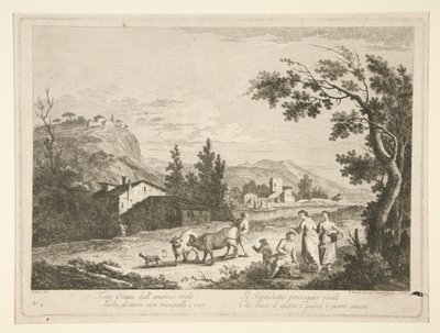 Landscape with Ruins, from a Series of 4 by Fabio Berardi