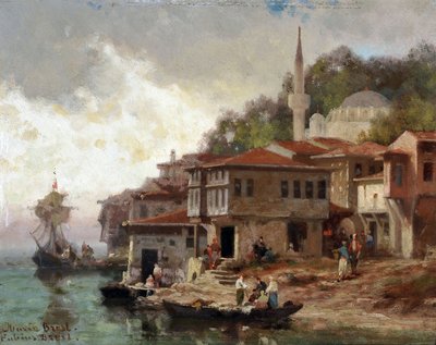 Constantinople, edge of the Bosphorus, Asia coast by Fabius Brest