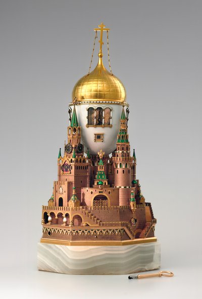 Easter Egg Moscow Kremlin by Factory Fabergé Russian Master