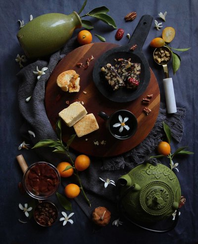 Cozy Tea and Treats by Fangping Zhou