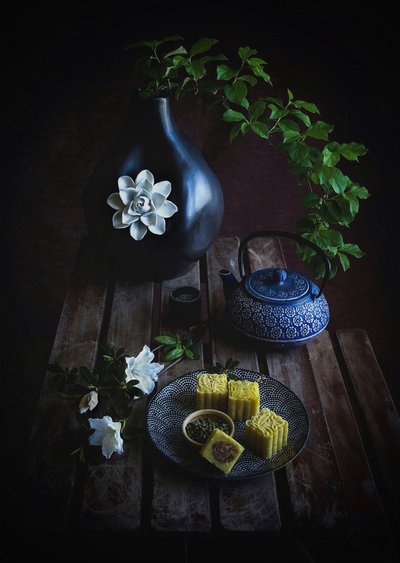 Dark Tea Still Life by Fangping Zhou