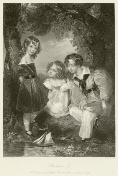 Children of the Lady Elizabeth and Charles Scrase Dickens by Fanny Corbaux