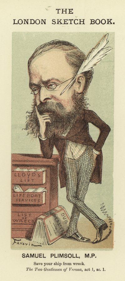 Caricature of Samuel Plimsoll by Faustin