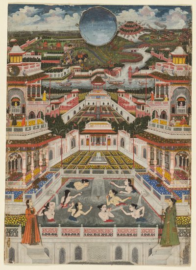 Women Bathing Before an Architectural Panorama, c. 1765 by Fayzullah