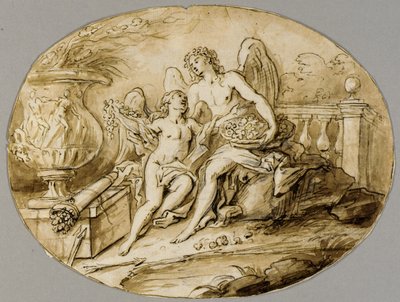 Drawing by Fedele Fischetti