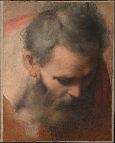 Head of Saint Joseph by Federico Barocci