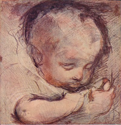 Study of a Sleeping Baby by Federico Barocci