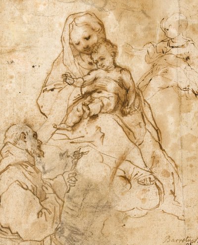 Virgin and Child with St. Francis by Federico Barocci