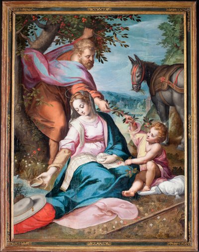 Parish Museum, Painting, The Holy Family Taking a Rest Whilst Flying to Egypt, F. Barocci by Federico Fiori Barocci or Baroccio