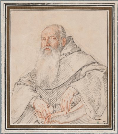 Portrait of a Bearded Monk by Federico Zuccaro