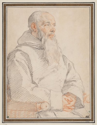 Portrait of a Bearded Monk by Federico Zuccaro