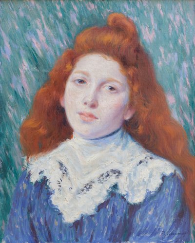 Girl with White Collar, c.1890 by Federigo Zandomeneghi