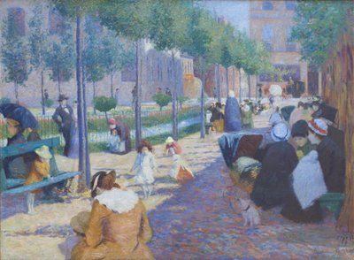 View of Antwerp Square in Paris by Federigo Zandomeneghi