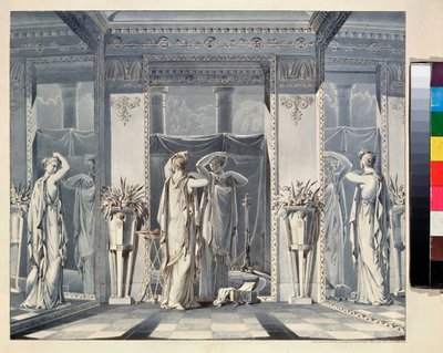 Dushenka Admiring Himself in the Mirror (Story of Cupid and Psyche) by Fedor Petrovich Tolstoy
