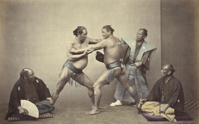 Representatives of Nio, the Japanese Hercules by Felice Beato
