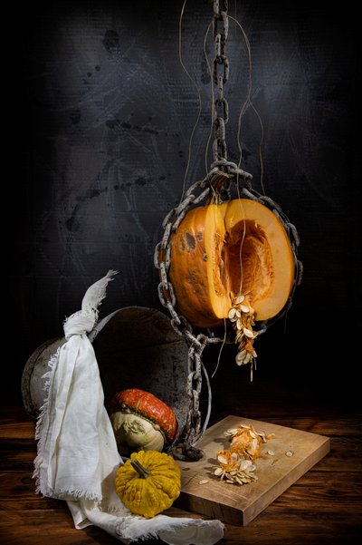 Chained Halloween Pumpkin by Felice Angelino