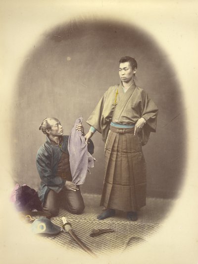 [An Officer and his Attendant] by Felice Beato