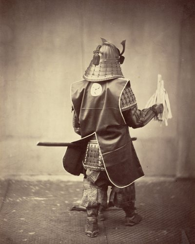 Samurai Costume - Back view by Felice Beato
