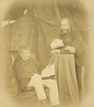 Sir Henry Drury Harness, K.C.B., Colonel Commandant, Royal Engineers and Colonel Robert Abercromby by Felice Beato