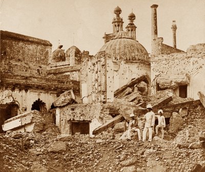 The Mine in the Chutter Munzil exploded by the enemy at the first attack of General Havelock, Lucknow by Felice Beato