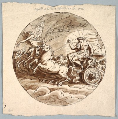 Apollo in Chariot with Aurora and the Hours by Felice Giani