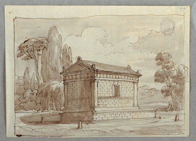 Classical Temple in a Landscape by Felice Giani