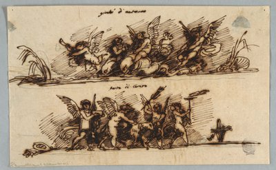 Design for Two Friezes by Felice Giani