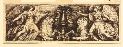 Design for a Symmetrical Frieze by Felice Giani