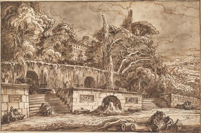 Landscape Capriccio with the Villa d
