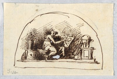 Lunette with Arts and Sciences by Felice Giani
