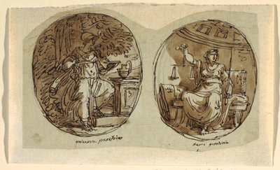 Minerva, Design for Vaulted Ceiling, Sala dei Legislatori, Palazzo Conti-Sinibaldi, Faenza by Felice Giani