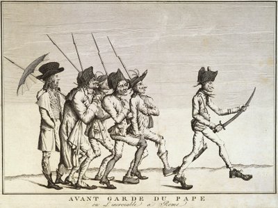 Soldiers of the Pope before Battle of Faenza by Felice Giani