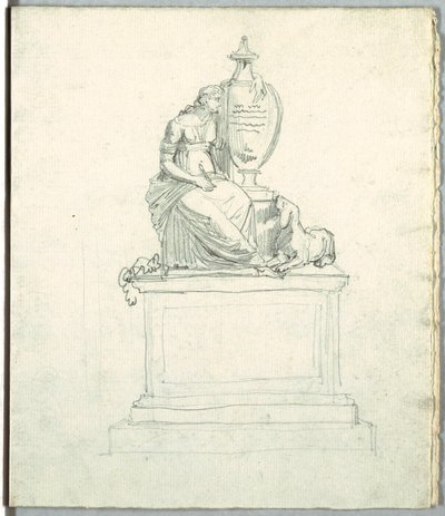 Study after a Funeral Monument and Study after Frieze by Felice Giani