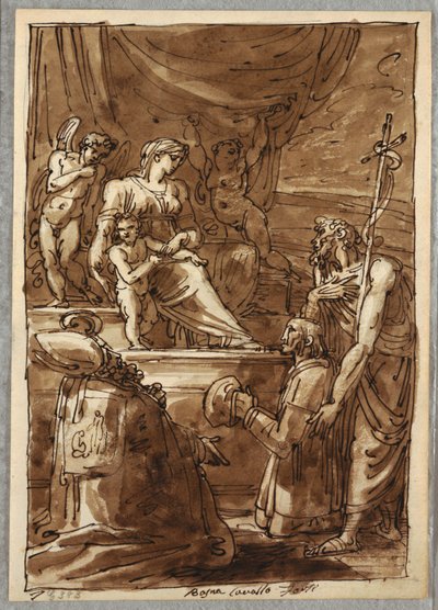 The Virgin and Child with Saints, Study after Gerolamo Marchesi by Felice Giani