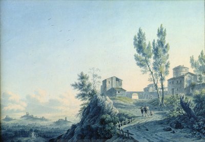 Castello di Lorenzetto, Castagneto, 1803 by Felice Marie Ferdinand Storelli