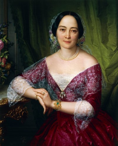 Portrait of Anne Opulich by Felice Schiavoni