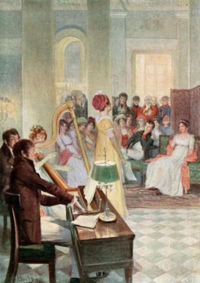 A Soiree at Malmaison by Felicien baron de Myrbach Rheinfeld